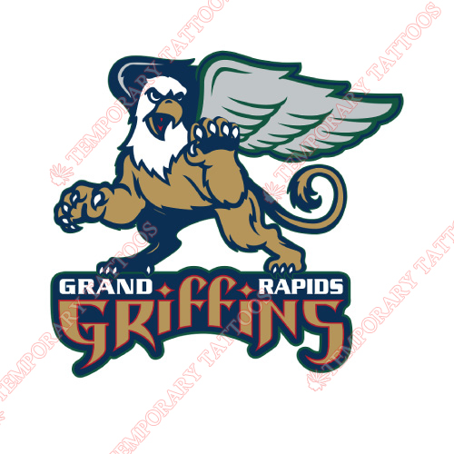 Grand Rapids Griffins Customize Temporary Tattoos Stickers NO.9004